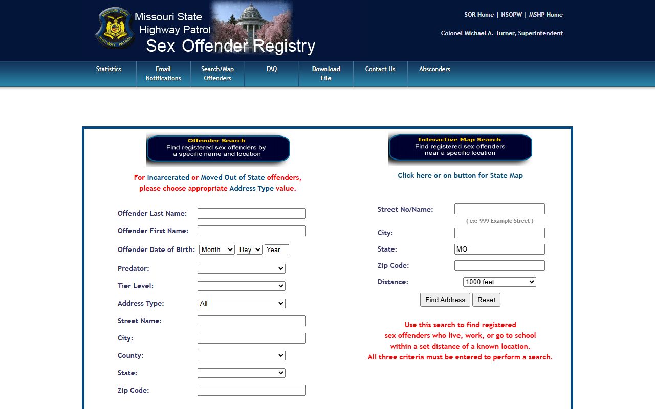 Caldwell County arrest records Missouri sex offender registry search