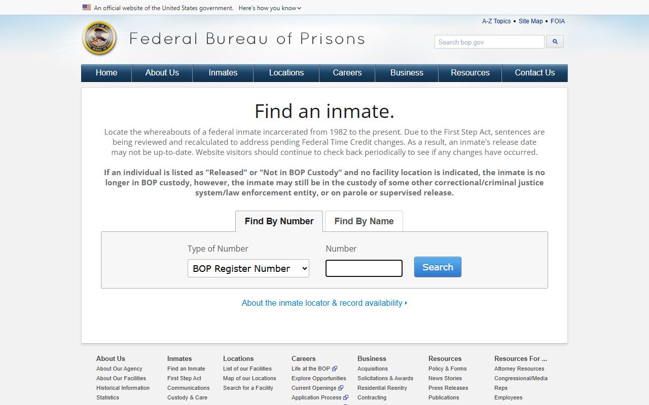 Caldwell County arrest records Federal Bureau of Prisons inmate locator