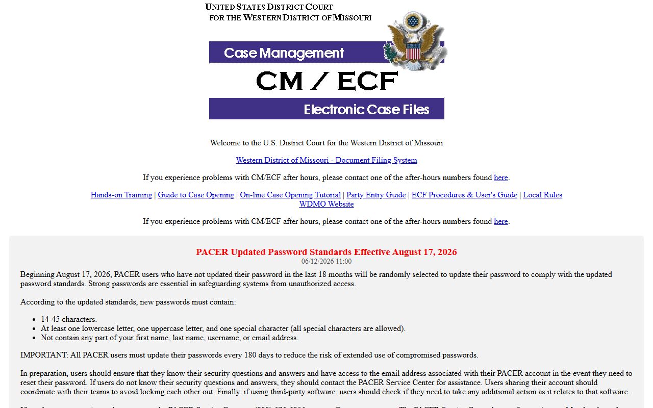 Caldwell County court records Western District CM ECF